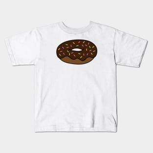 Chocolate Donut with Sprinkles Kids T-Shirt